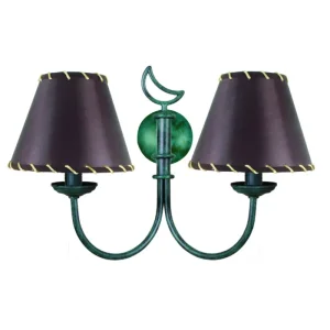 Aplique espejo baño luna pantalla marron AP415-PMR