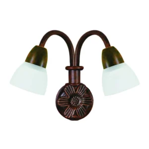 Iluminacion baño blanco tulipa cristal AP608-TLP04