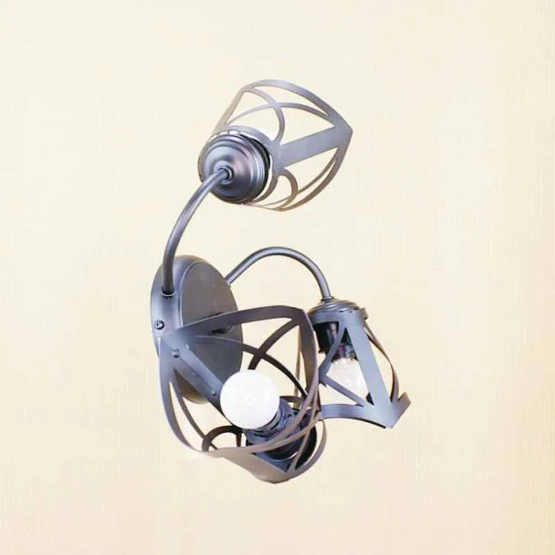 Apliques de techo decoración original tulipa hierro aspa AP7300-TLP09 - Imagen 3