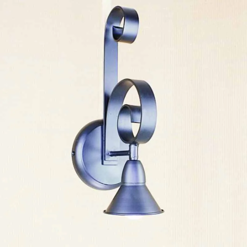Aplique industrial tulipa hierro pequeña AP802-TLP07 - Imagen 2