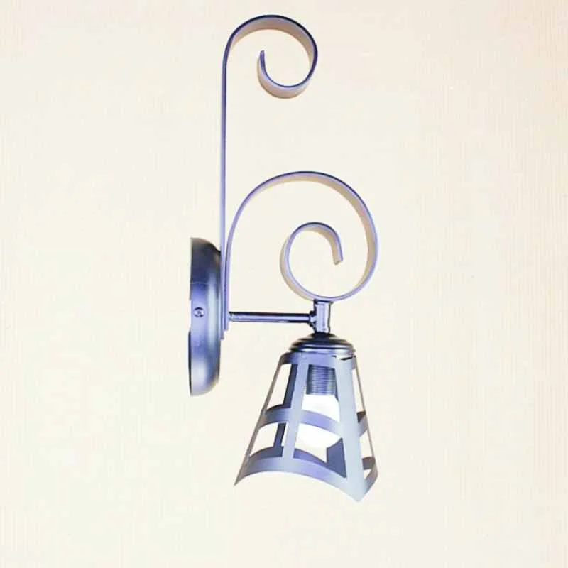 Apliques diseño estilo art deco tulipa hierro cruz AP802-TLP08 - Imagen 3