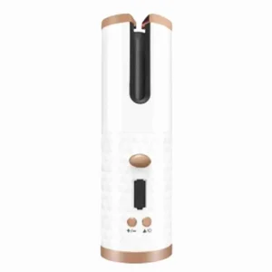 Cepillo de Pelo Rizador Automatico Recargable por USB KLACK® Blanco QM600
